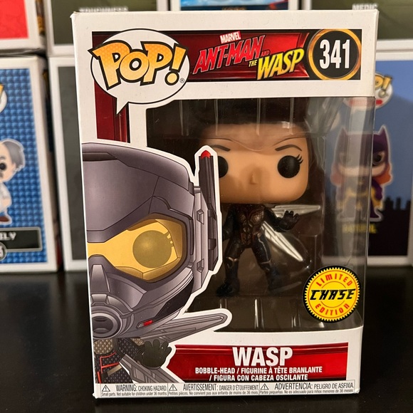 Wasp AntMan and the Wasp Chase Funko Pop #341 (No Display Stand, Does not stand)